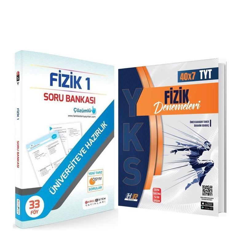 Farklı Sistem TYT Fizik Soru Bankası ve Hız Renk Deneme Seti 2 Kitap