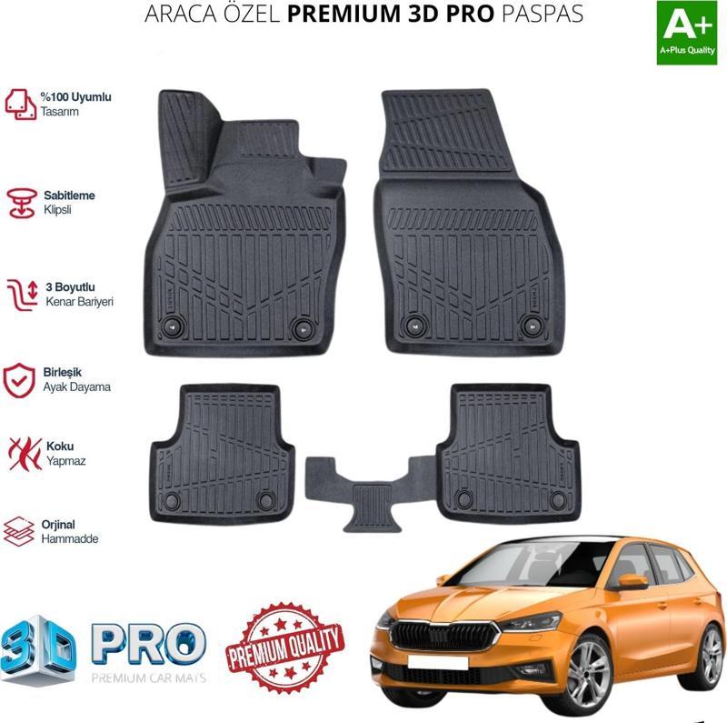 SKODA FABİA ARACA ÖZEL 3D PASPAS 2022 2023 2024 2025