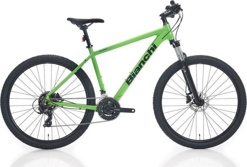 BIANCHI MAGMA 27.3 ERKEK DAĞ BİSİKLETİ 480H HD 27.5 JANT 21 VİTES TOURNEY GREEN BLACK GLOSS