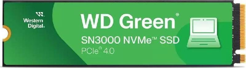  WD 1TB GREEN SN3000 NVMe Gen4x4 M.2 SSD 5000MB Okuma / 4200MB Yazma 