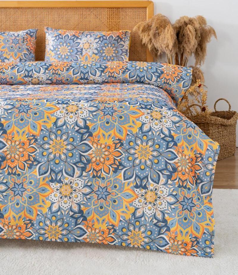 Mandala Çift Kişilik Baskılı Pike 200 x 220 cm