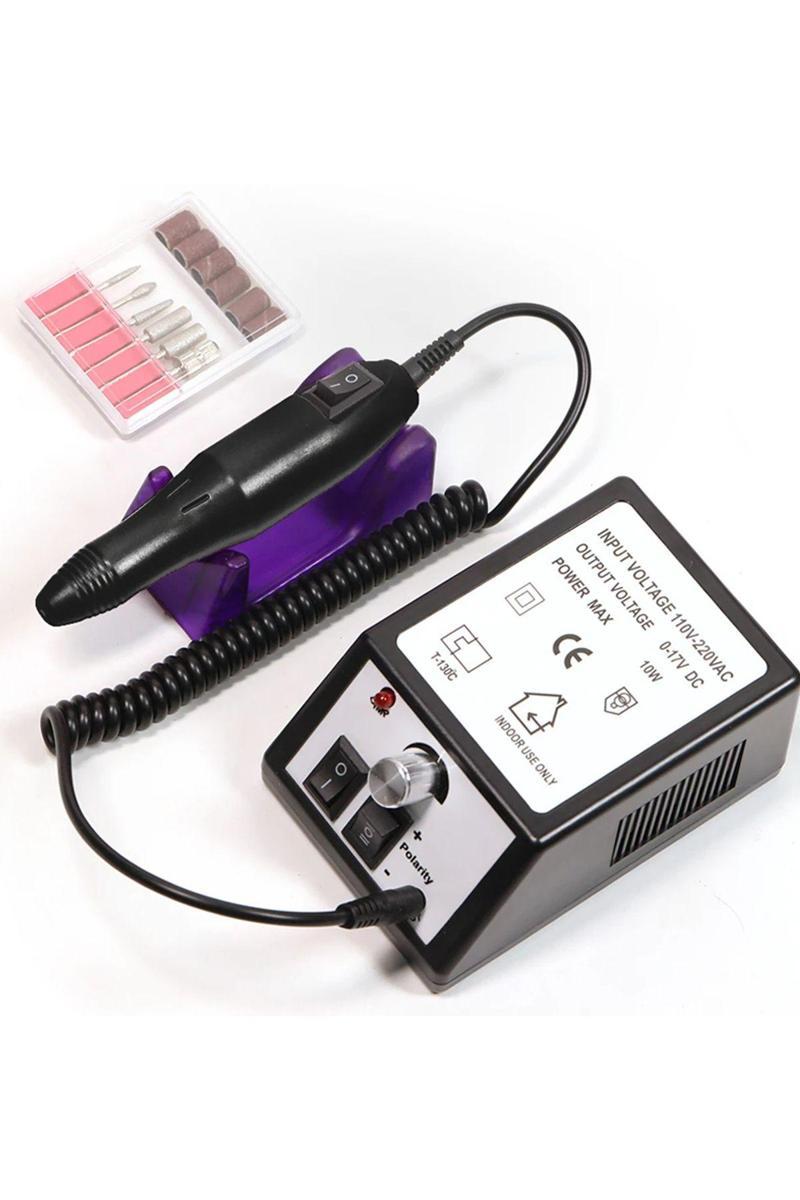2025 Model Elektrikli Tırnak Törpü Makinesi Manikür Nail Drill Freze Makinesi 6 Başlıklı