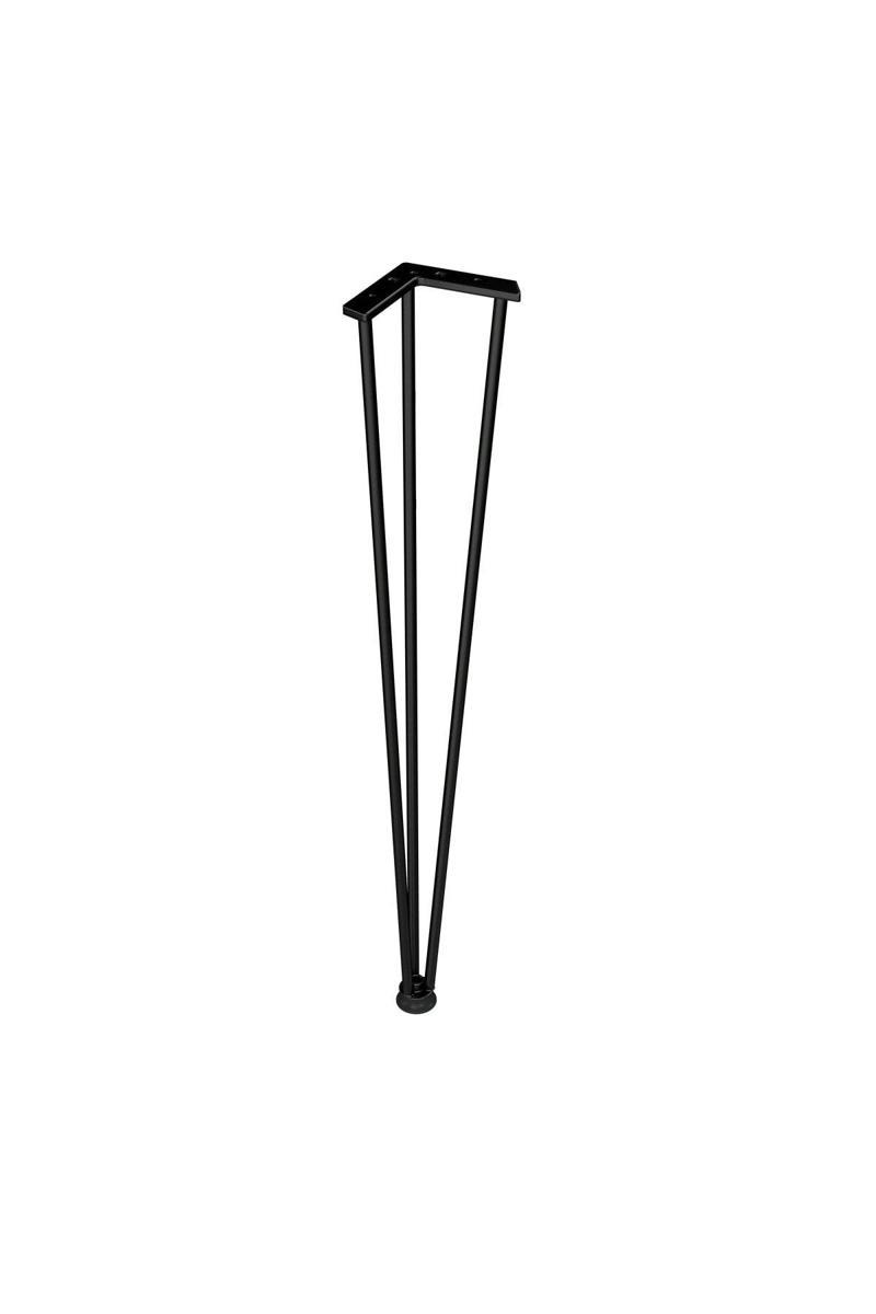 Siyah Sehpa Ayağı Filteke Ayak 3 Lü 42 Cm