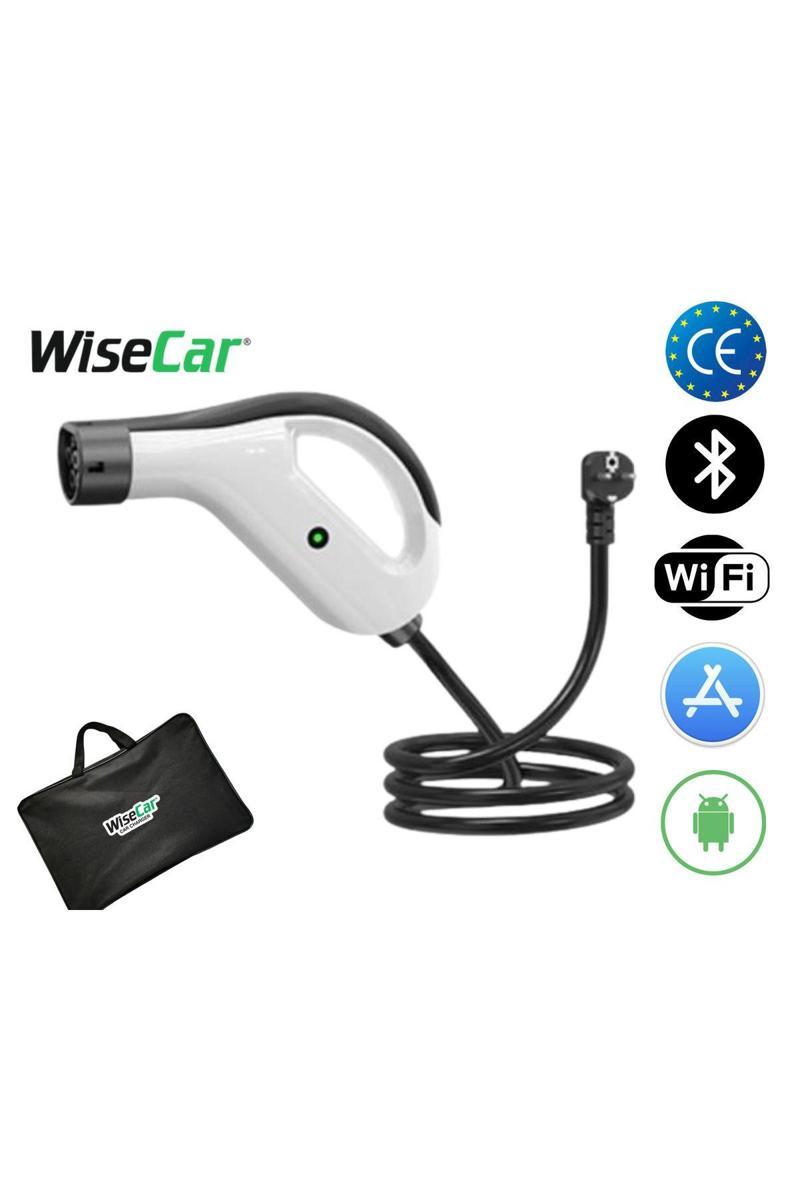 Wisecar Wtpg1 – 3.5Kw Taşınabilir Elektrikli Araç Şarj Cihazı Mobil Uygulamalı + Wifi + Bluetooth