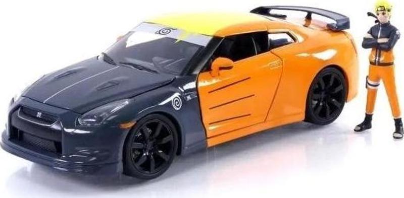 Naruto 1:24 2009 Nissan GT-R(R35) Döküm Araba ve Naruto Figürü