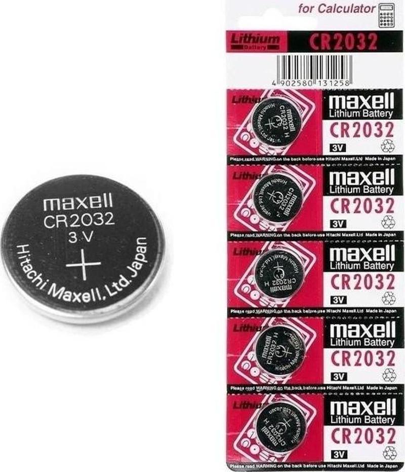 Cr2032 3V Lityum 5 Li Paket Düğme Pil