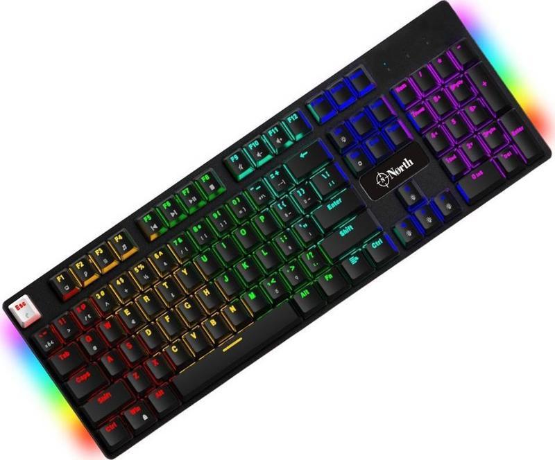 Shield Blue Switch Türkçe Q Rgb Mekanik Gaming Kablolu Klavye