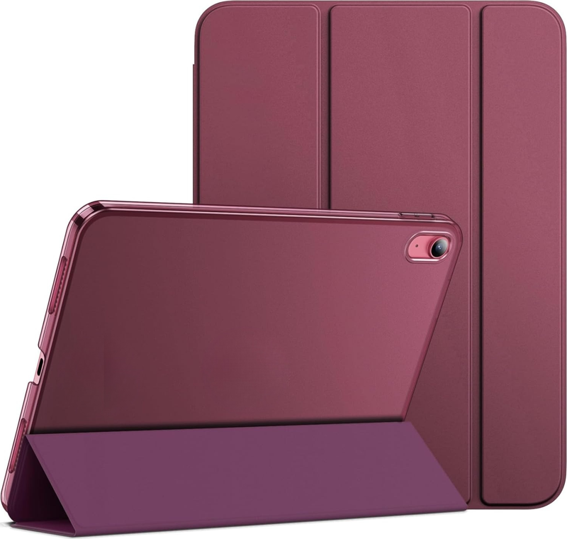 İpad 10. Nesil 10.9 / A16 2025 Uyumlu Kılıf Uyku Modlu Pu Deri Smart Standlı A2696 A2757 A3355 A3356
