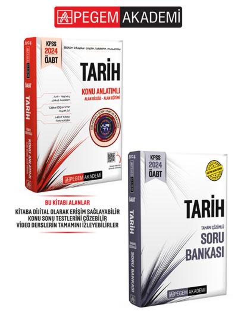PEGEM AKADEMİ KPSS ÖABT Tarih Konu Anlatımı + Soru Bankası Seti (2.Kitap)