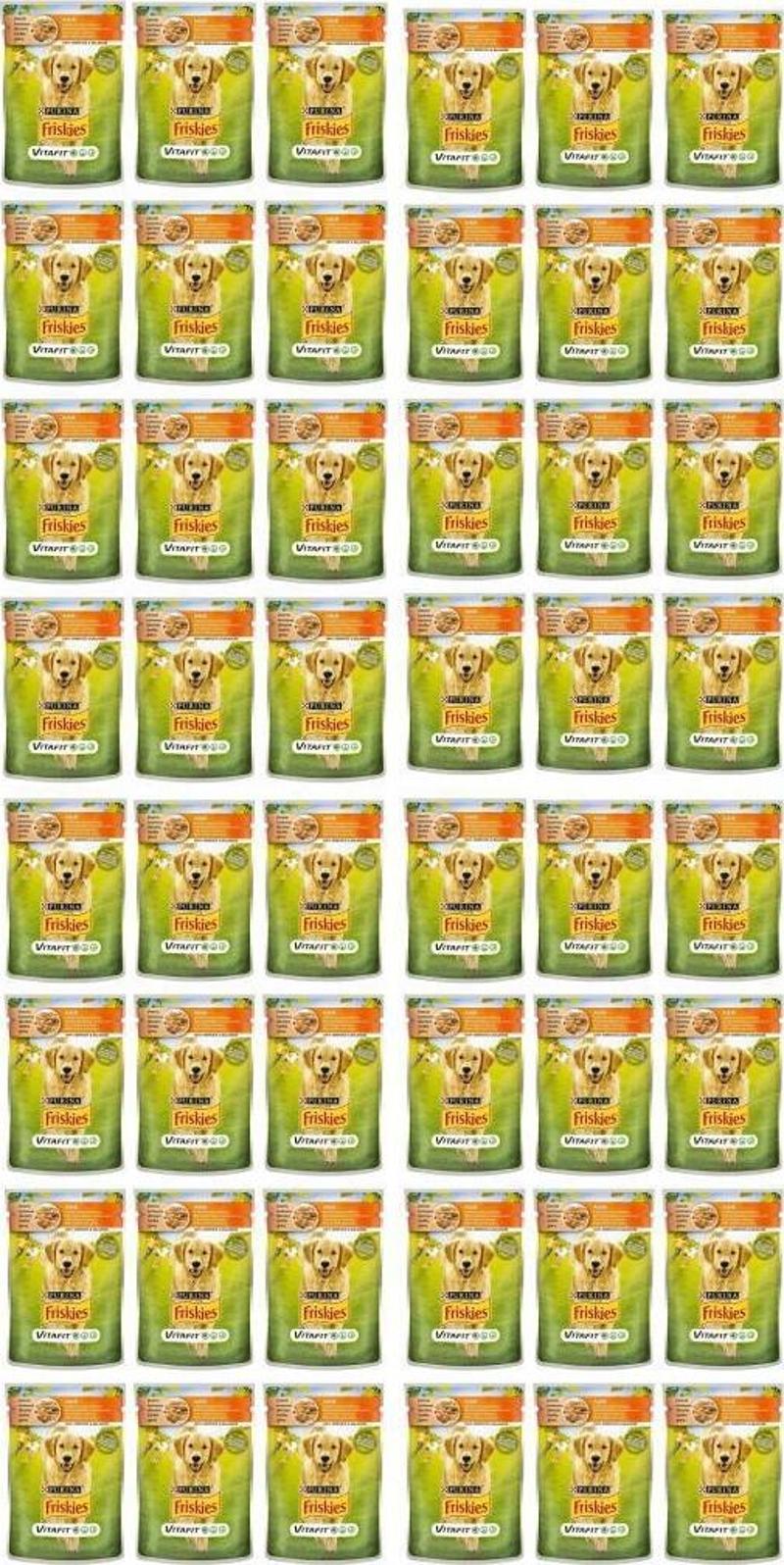 Tavuklu ve Havuçlu Yetişkin Yaş Köpek Maması. 100 gr * 48 Adet