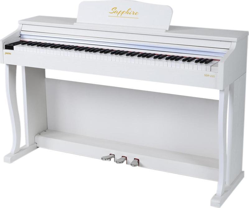 Jwin Sapphire SDP-215 Çekiç Aksiyonlu 88 Tuşlu Dijital Piyano - Beyaz