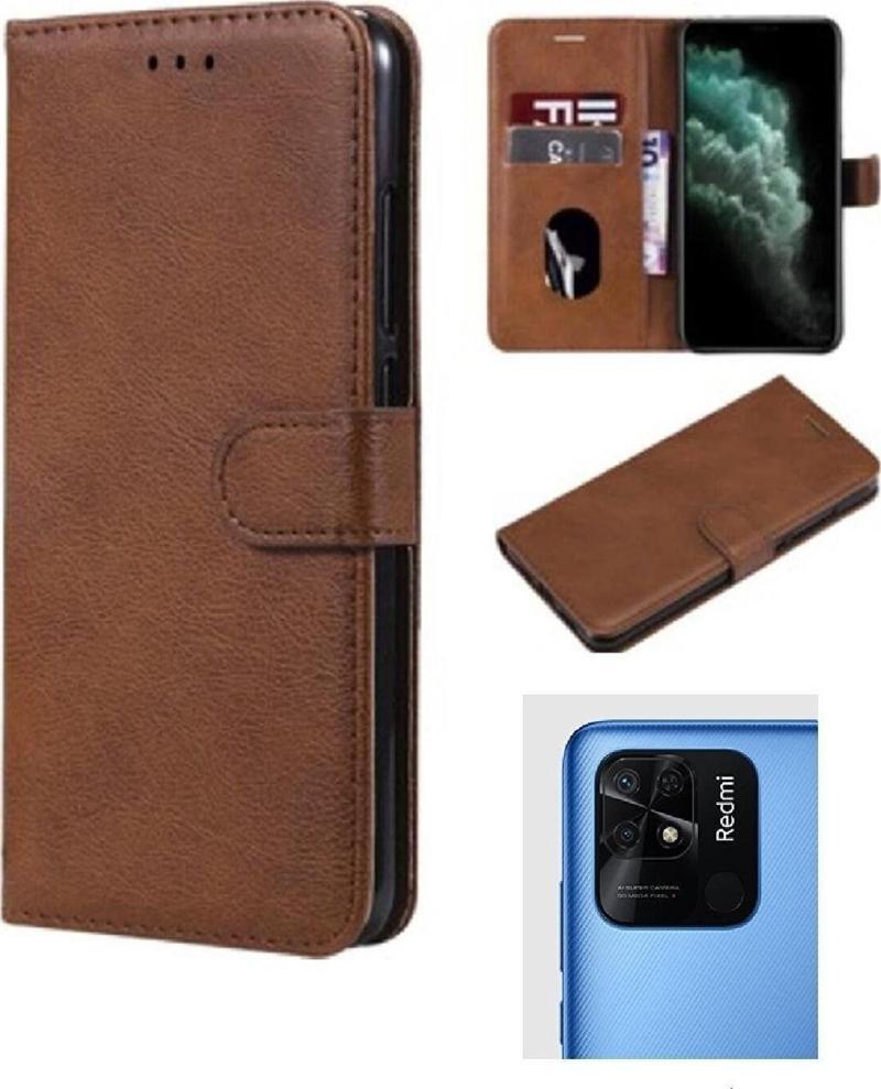 Xiaomi Redmi 10C Cüzdanlı Ve Kapaklı Kılıf