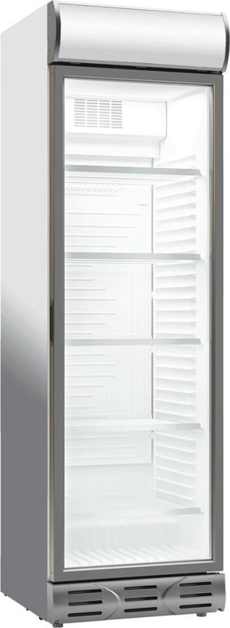 D 372 SCM4C DİKEY CAMLI KOLA DOLABI 382LT