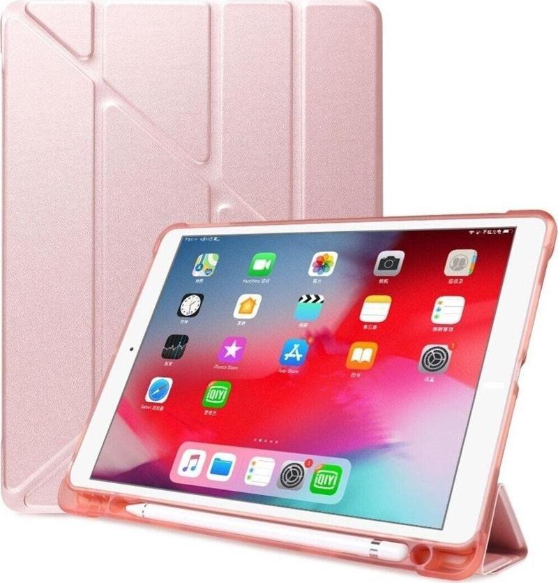Huawei Matepad Se 10.4'' Inç Tablet Uyumlu Kılıf Katlanır Kalemlikli Standlı Uyku Modlu Akıllı Kapak