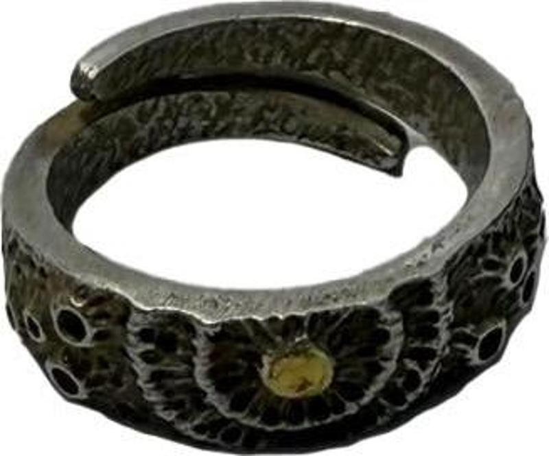 Carve Bones Oyma Gümüş Yüzük 9,20 Gram