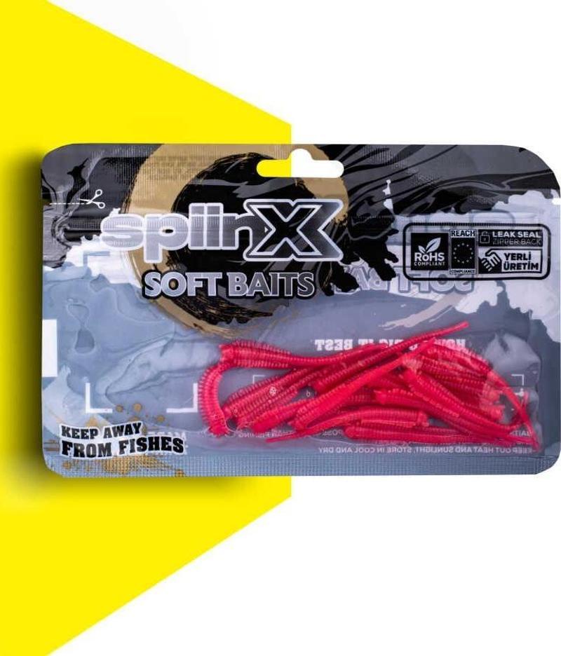 SPIINX SANDWORM SİLİKON 6CM 18P UV PINKY