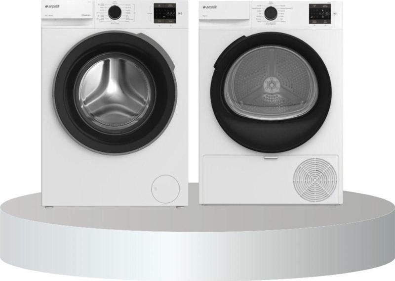 8 KG Çamaşır - Kurutma Makinesi Beyaz Set (8100 MX - 800 KMX)