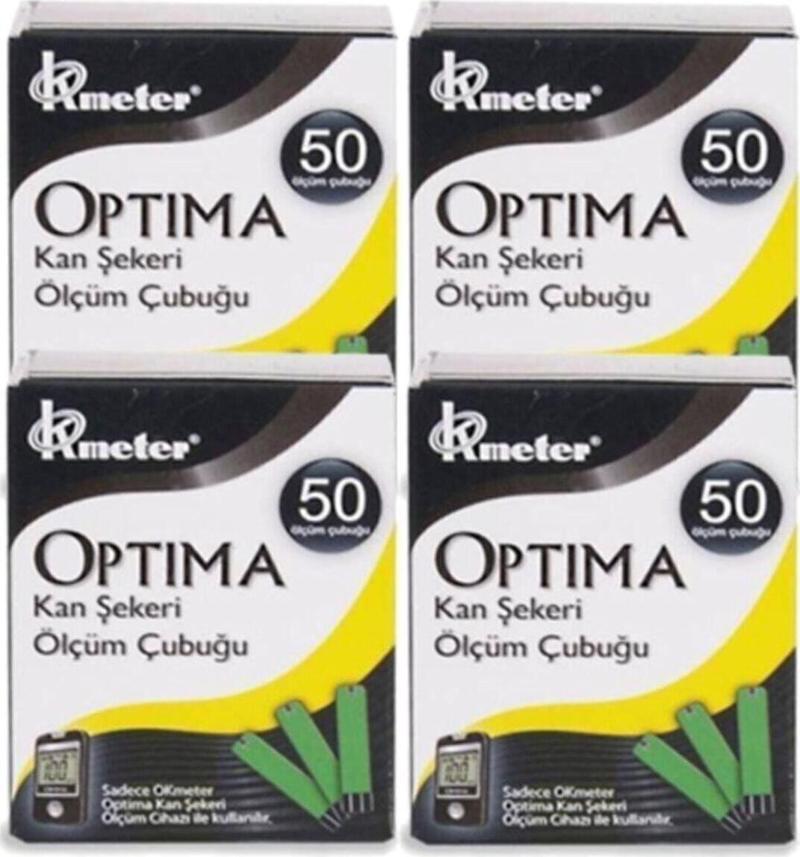 Kan Şekeri Ölçüm Çubuğu Strip 4 Kutu X 50 Adet