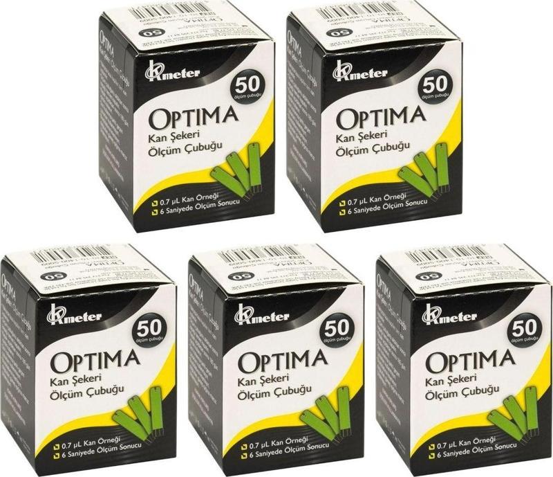 Şeker Ölçüm Strip 50'li X 5 Paket 250 Adet