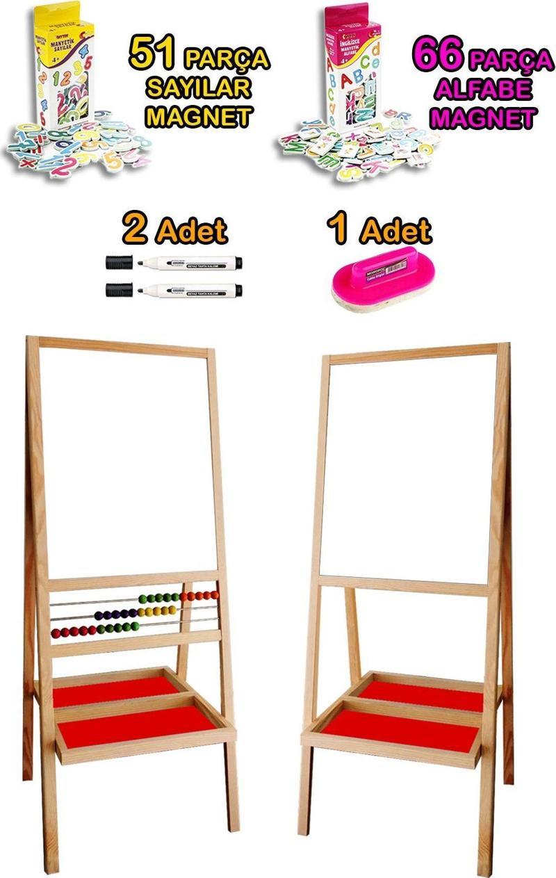 Pinktoys Çift Tarafı Beyaz Gerçek Metal Yüzey Çocuk Yazı Tahtası