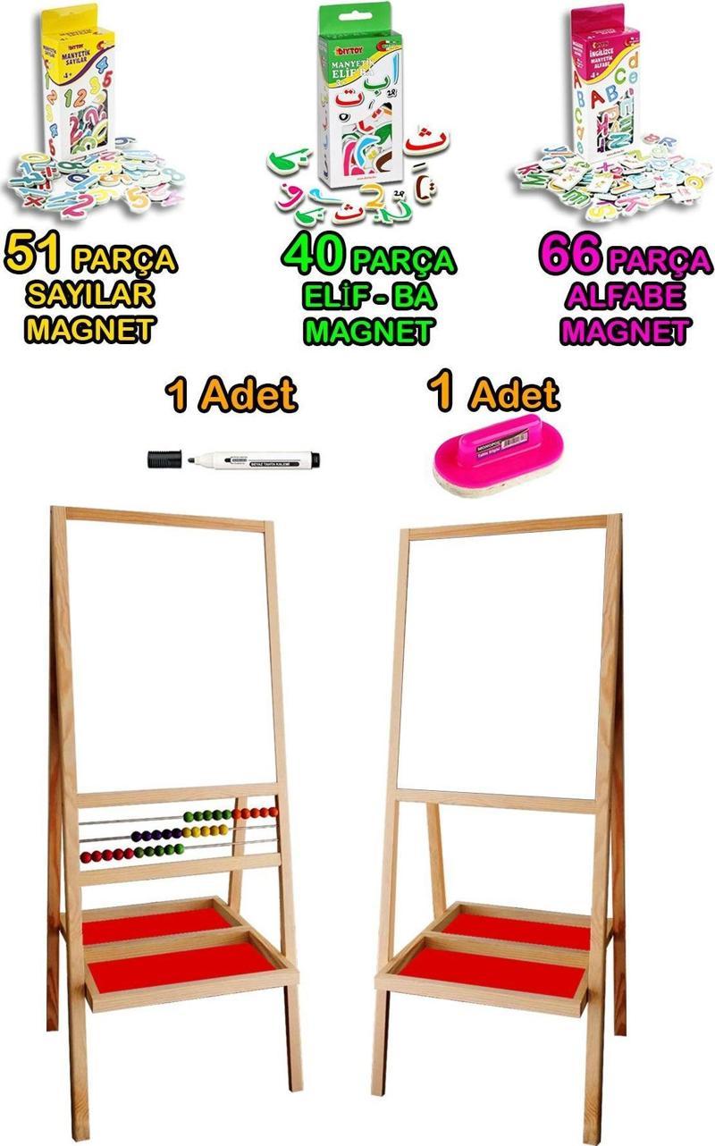 Pinktoys Çift Tarafı Beyaz Gerçek Metal Yüzey Çocuk Yazı Tahtası