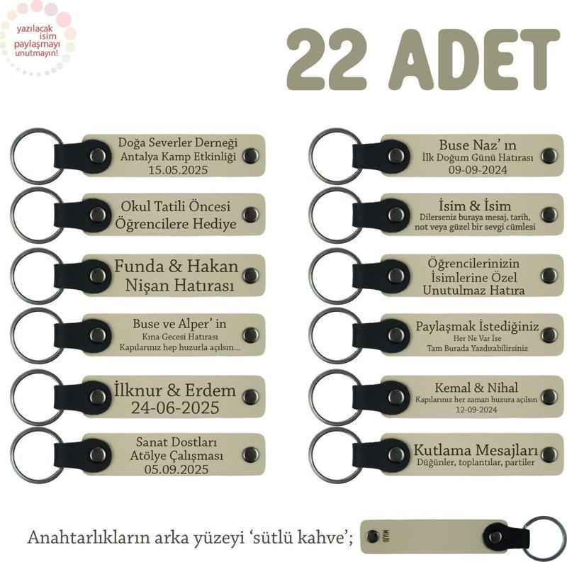Sütlü Kahve, Mezuniyet Partisi İçin Tüm Sınıfa Özel, 22' li Set, Muhteşem Hediyelik Anahtarlık