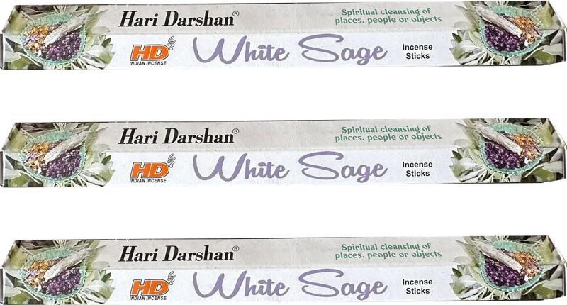 White Sage Çiçek Çubuk Tütsü - Oda Ortam Kukusu - 20 Adetlik 3 Paket