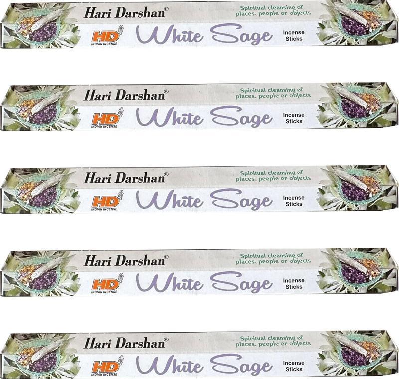 White Sage Çiçek Çubuk Tütsü - Oda Ortam Kukusu - 20 Adetlik 5 Paket