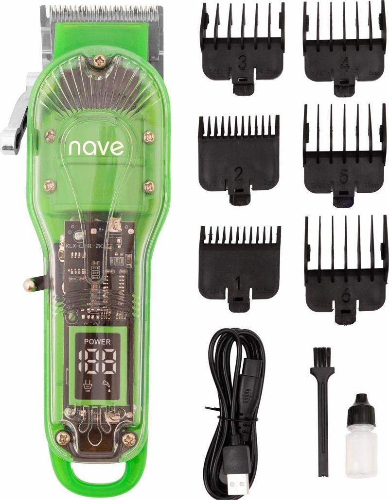 Bq-01 Kablosuz Profesyonel Tıraş Makinesi | T-Bıçaklı, Lcd Ekranlı, Usb Şarjlı, 6 Taraklı