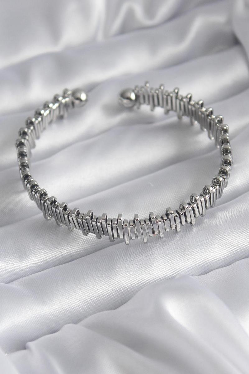 Gümüş Renk Dorika Model Kadın Bileklik - EBJ241214W29867