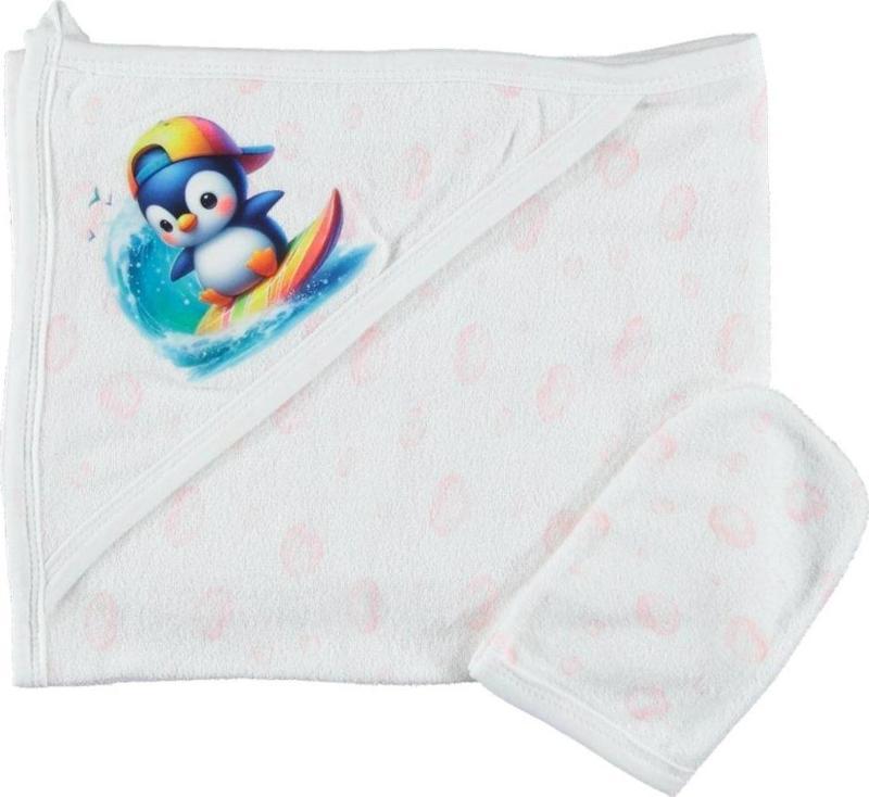 PAMUKLU BEBEK ÇOCUK ŞIK BANYO HAVLU DAMLA DESENLİ HEDİYELİK YUMUŞAK HAVLU 1/24 AY
