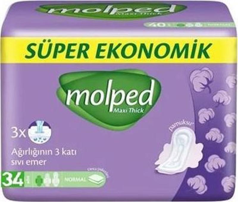Süper Ekonomik Maxi Thick Ped Normal 34x6 204 Adet