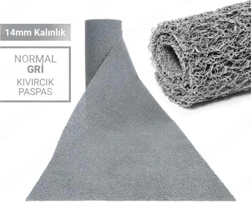 120X900CM GRİ KIVIRCIK PASPAS-HALI KAYMAZ YOLLUK LİDYA 14MM