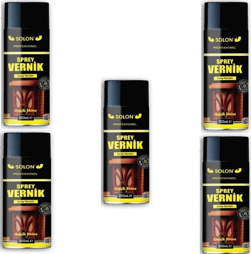 Profesyonel 200 Ml Sprey Vernik 5 Adet