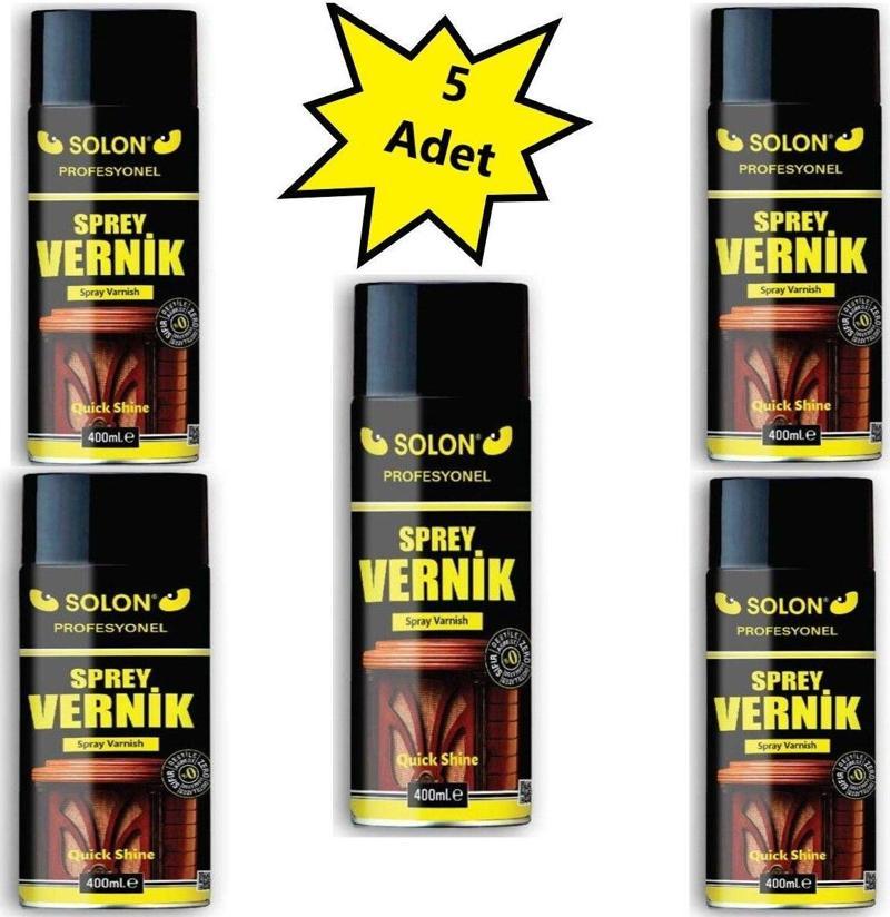 Profesyonel 400 Ml Sprey Vernik 5 Adet