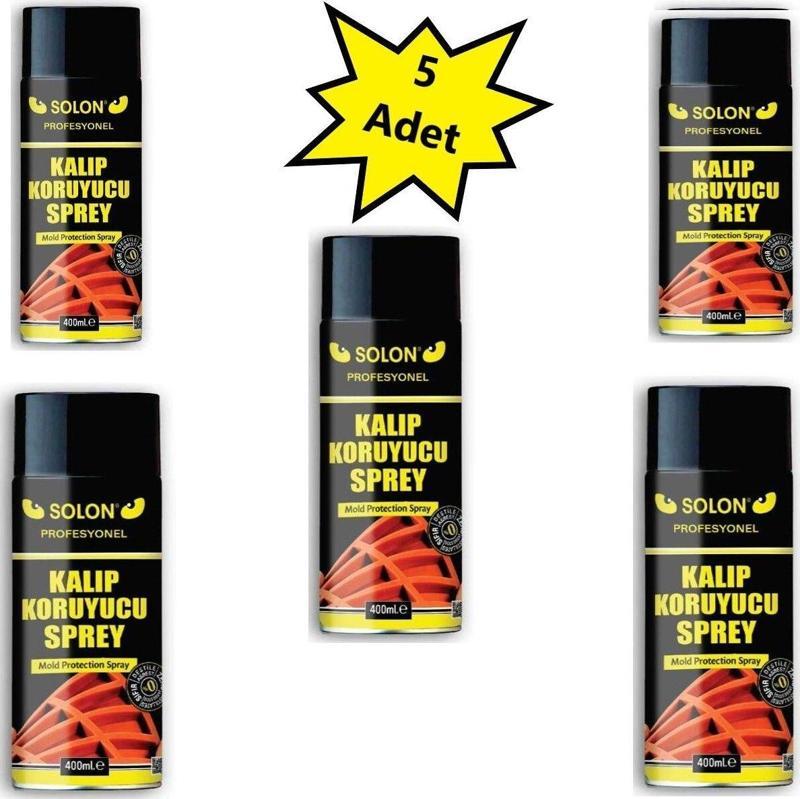 Profesyonel 5 Adet Kalıp Koruyucu Silikon Sprey 400 Ml.