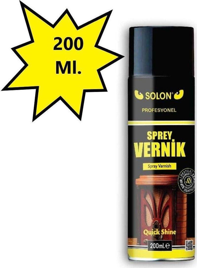 Profesyonel Parlak Sprey Vernik 200 Ml