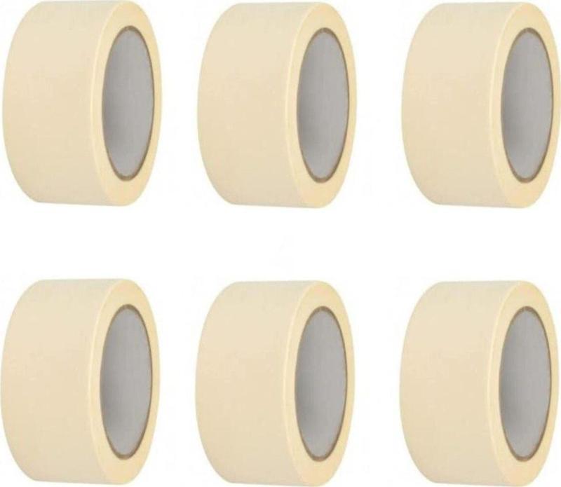 6 Adet Maskeleme Bandı Boya Bandı 36Mm X 25M  Kağıt Bant
