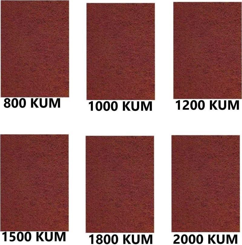 Su Zımparası, Yumuşak Kağıt, Yüksek Kalite 23X28 Cm 800,1000,1200,1500,1800,2000 Kum 6 Parça