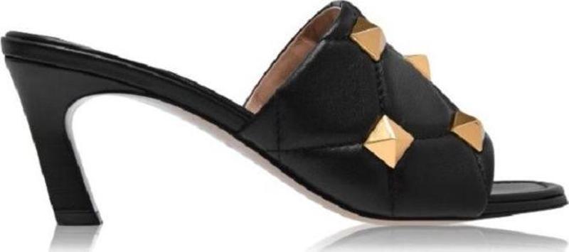 Roman Stud Heeled Mules