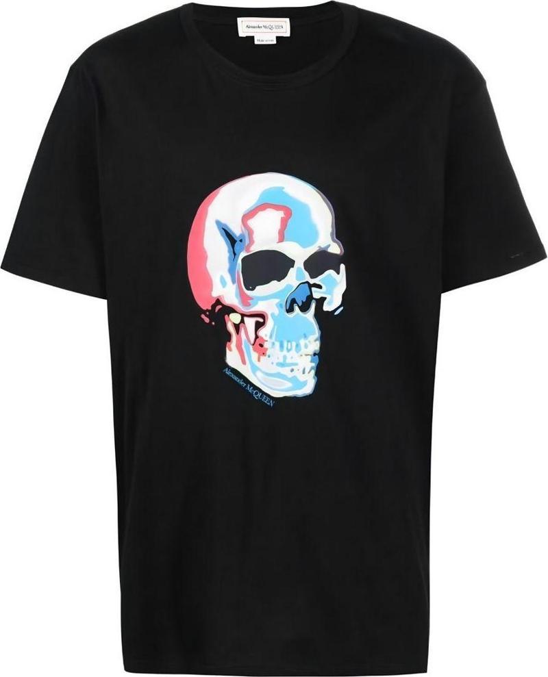 Skull-Graphic Cotton T-Shirt