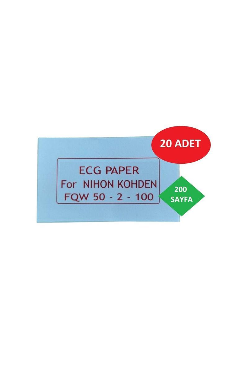 ECG Kağıdı Nihon Kohden FQW 50-2-100 Z Katlamalı 20 Adet 200 Sayfa