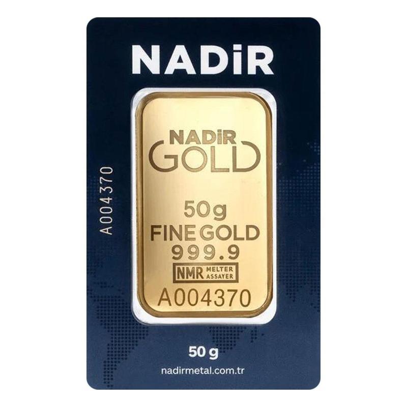 RimaGold 50 gr 24 Ayar 999.9 Milyem NadirGold Gram Altın