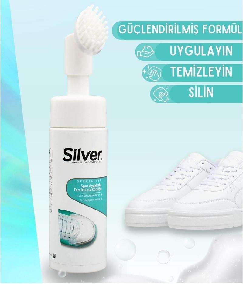 Fırçalı Spor Ayakkabı Bakım Temizleme Köpüğü Güçlendirilmiş Formül 150 ML