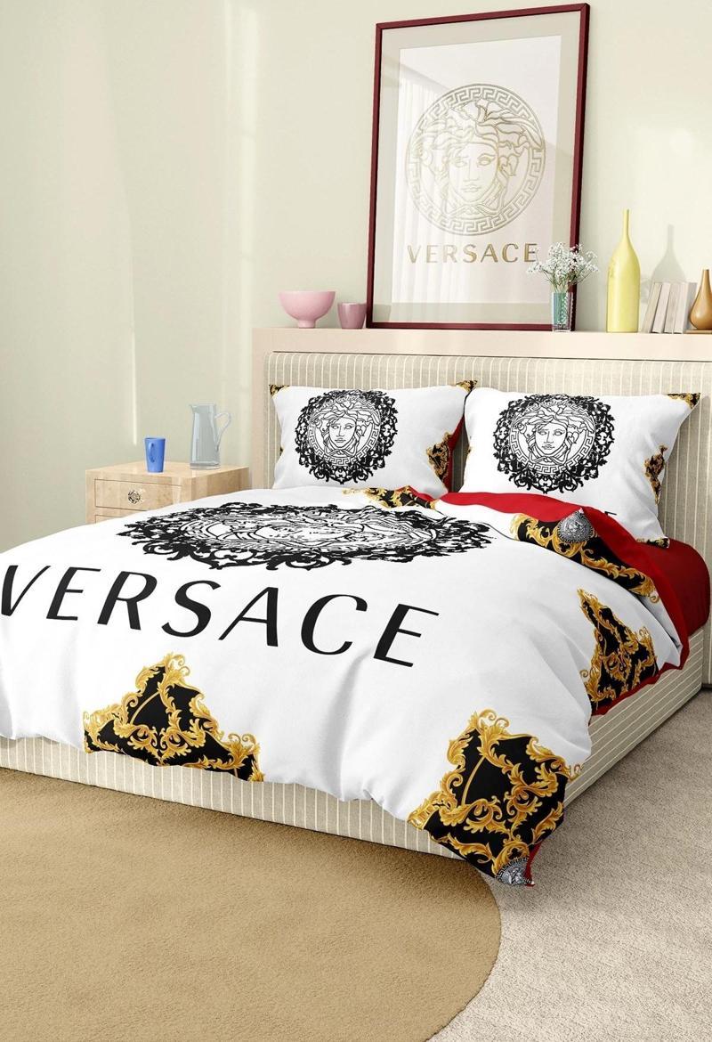 Marka Nevresim Takımı Çift Kişilik Pamuklu Saten Kumaş 6 Parça 3D Dijital Baskı Duvet Cover Set Mode