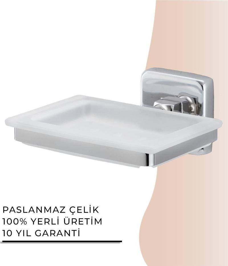 İGK YAPI - Çelik Banyo Kumru Montajlı Sabunluk (KU10-003)