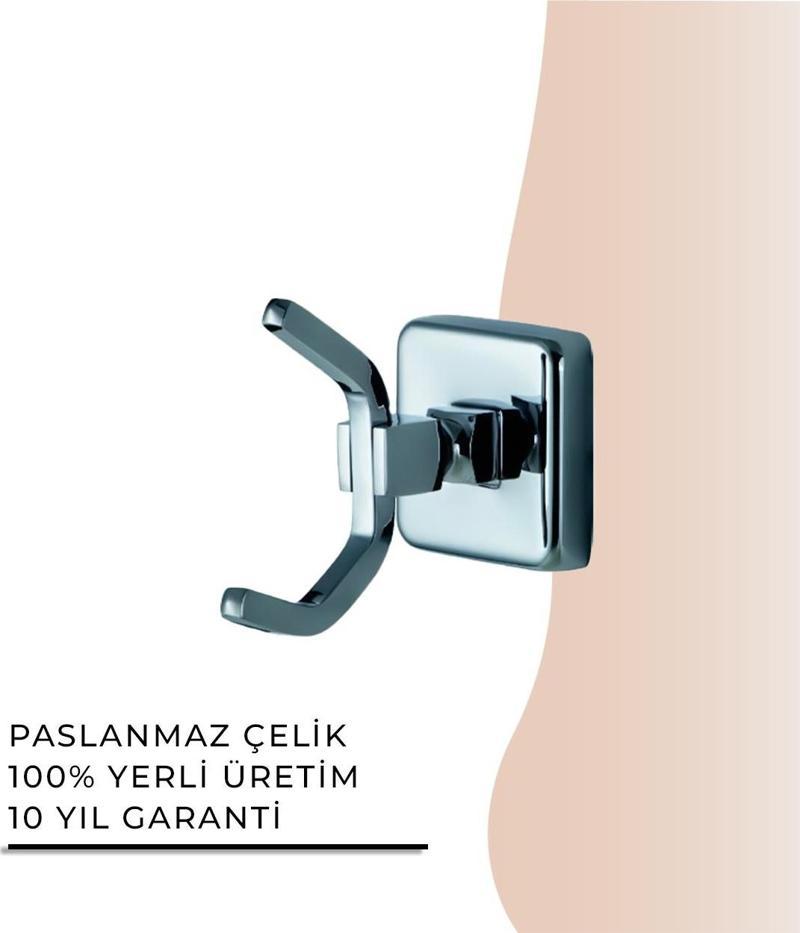 İGK YAPI - Çelik Banyo Kumru Tekli Askılık (KU10-036)