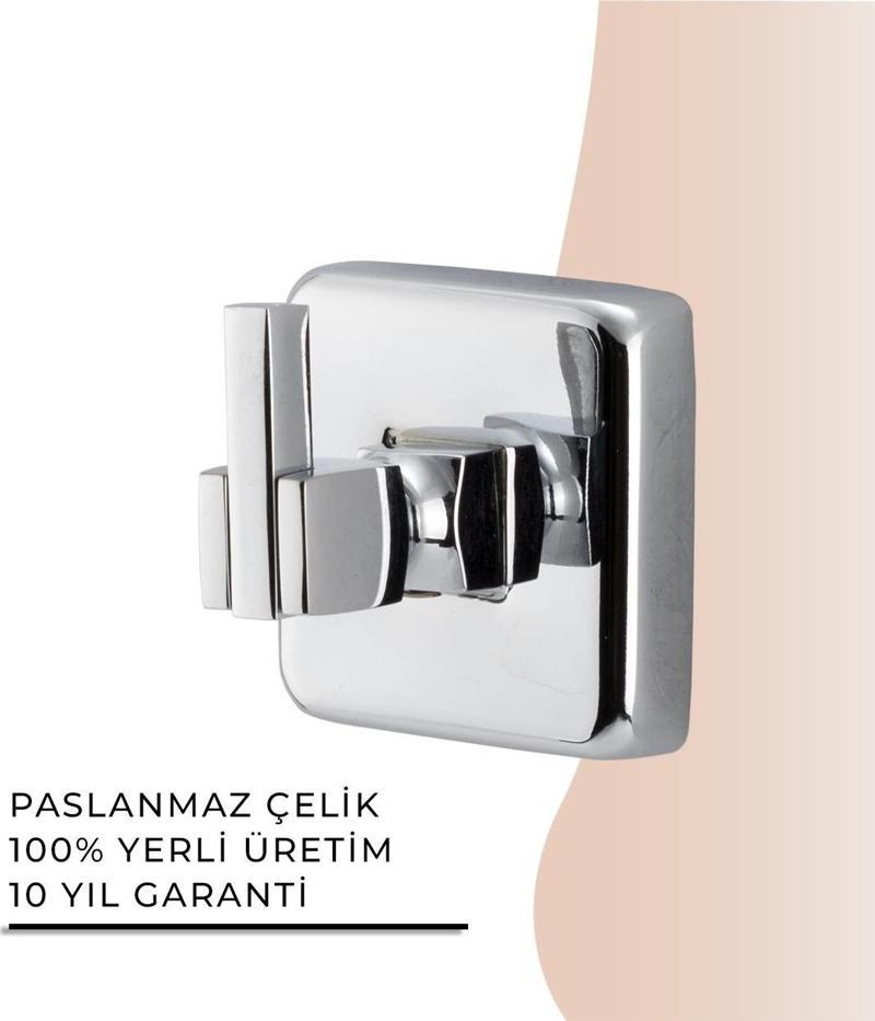 İGK YAPI - Çelik Banyo Kumru Tekli Bornozluk (KU10-052)