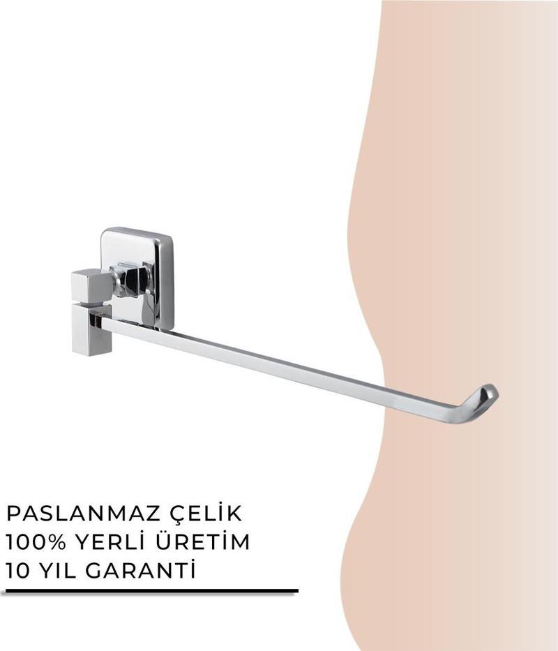 İGK YAPI - Çelik Banyo Kumru Tekli Döner Havluluk (KU10-065)