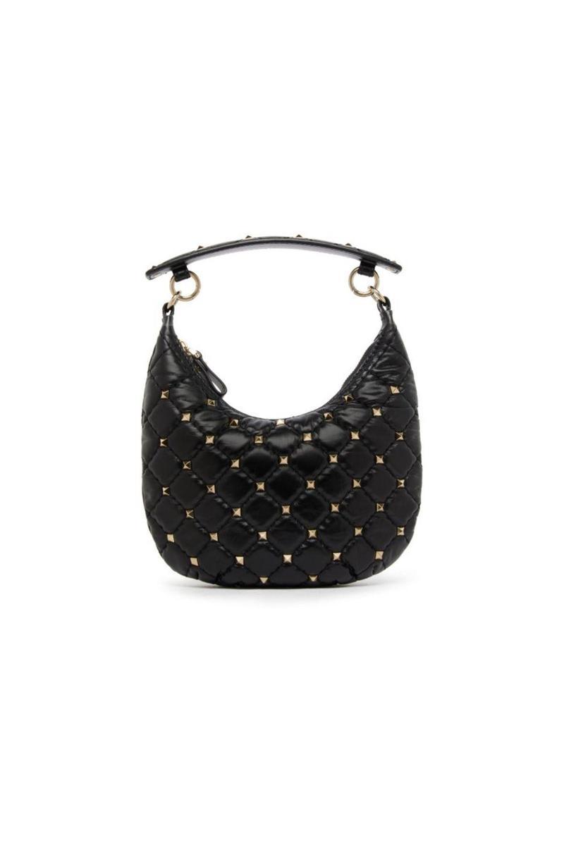 Mini Rockstud Spike Hobo Bag